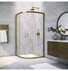 Душевой уголок Vegas Glass ZS Tur Novo h1900 80 05 01 профиль бронза, стекло прозрачное