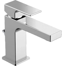 Смеситель для раковины Gattoni Kubik 2576/25C0 хром, с донным клапаном