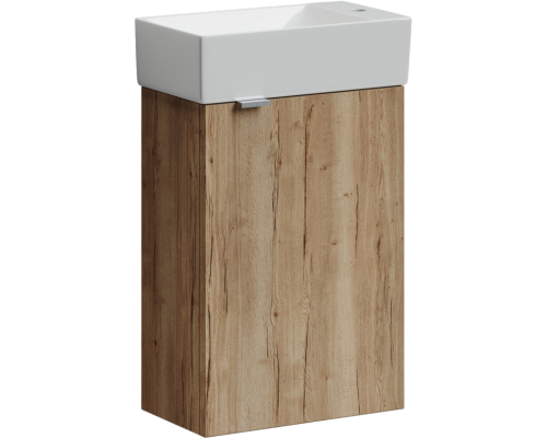 Тумба под раковину Sancos Mini 35 R подвесная, дуб галифакс натуральный