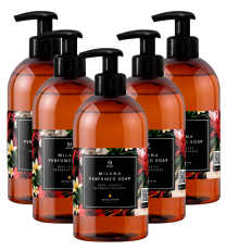 Набор Grass Жидкое мыло Grass Milana парфюмированное, Spring Bloom, 300 мл 5 шт