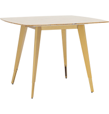 Обеденный стол Stool Group Ричмонд 100x100 см, мрамор охра