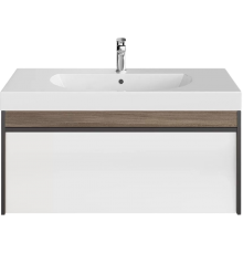 Тумба с раковиной Kerama Marazzi Modula 100 подвесная, арабика, с раковиной Buongiorno 100