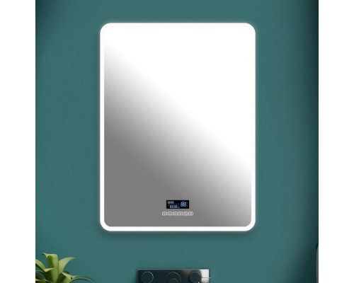 Зеркало Silver Mirrors Стив 68,5x91,5 с подсветкой, с подогревом, с часами Зеркало Silver Mirrors Стив 68,5x91,5 с подсветкой, с подогревом, с часами