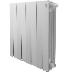 Радиатор биметаллический Royal Thermo Piano Forte 500 VDR80 8 секций, межосевое расстояние 8 см, bianco traffico