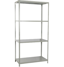 Стеллаж BRABIX MS KD 180х40х70-4 серый