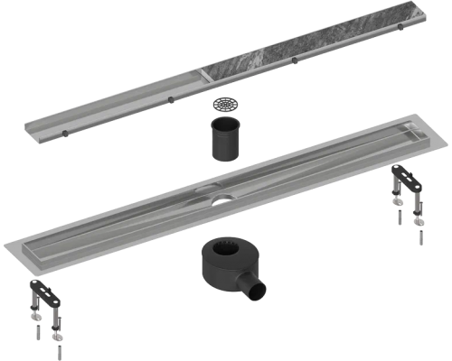 Душевой трап (лоток) Timo Drain Systems DS230209/00 900 двусторонняя панель plate под плитку, хром