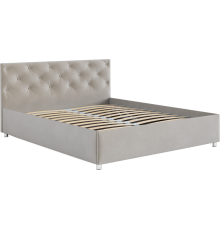 Кровать Mebel-Ars Классик 140, бархат бежевый star velvet 6 beige
