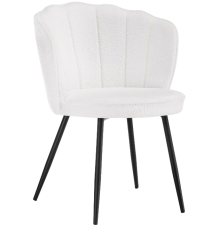 Стул Woodville Coral white, ножки black