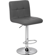 Барный стул Woodville Paskal gray, опора chrome