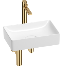 Комплект Wellsee Pure BY 201002588 глянцевый белый, золото, 4 в 1