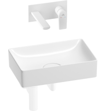 Комплект Wellsee Pure BY 201002595 С ВНУТРЕННЕЙ ЧАСТЬЮ, глянцевый белый, матовый белый, 4 в 1