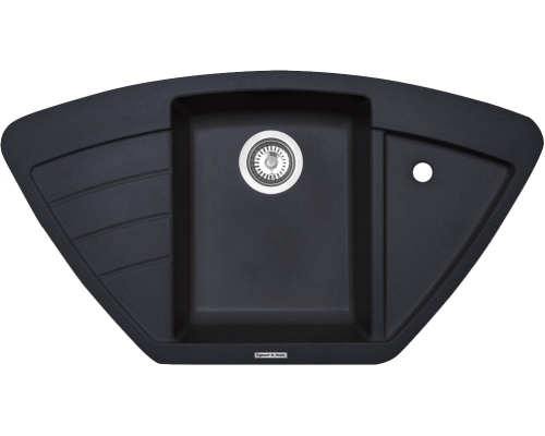 Мойка кухонная Zigmund   Shtain Eckig 900 черный базальт
