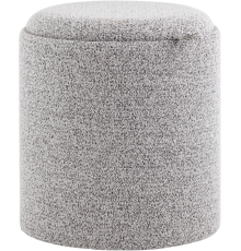 Пуф-столик Stool Group Хюгге S с ящиком, букле серое, светлое дерево
