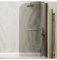 Шторка на ванну Maybahglass MGV-790-2 80x140, профиль бронза, стекло матовая бронза