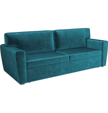 Диван Mebel-Ars Оскар бархат сине-зеленый star velvet 43 black green