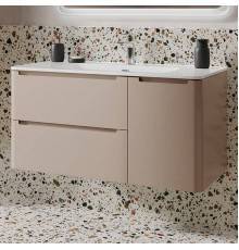 Тумба с раковиной IDDIS Edifice 100 подвесная, капучино, раковина 0101000i28