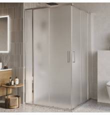 Душевой уголок BelBagno Luce A-22-90+20-P-Cr стекло рифленое