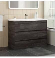 Тумба с раковиной Art Max Family-M 100, напольная, Iron Stone