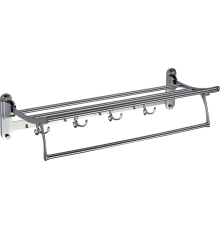 Полка Savol S-009099 60 см, для полотенец, откидная, хром