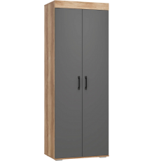 Шкаф БТС Прима ШК-03 80х51х218 см, графит, дуб каньон