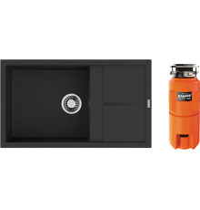 Комплект Мойка кухонная Omoikiri Sumi 86A-GB графит + Измельчитель Nagare slim 500