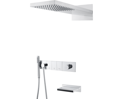 Душевой комплект Boheme Zodiac 132-2-CR С ВНУТРЕННЕЙ ЧАСТЬЮ, chrome