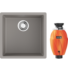 Комплект Мойка кухонная Omoikiri Yamakawa 45T-Integra-GR leningrad grey + Измельчитель Nagare 1000