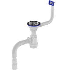 Сифон для мойки Aquant Standart B0148-20-MR с прямоугольным переливом