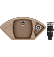 Комплект Мойка кухонная Dr. Gans Gaby терра + Измельчитель Bone Crusher BC 610-AS