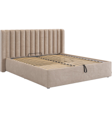 Кровать Mebelson Ева 160x200 см, с подъемным механизмом, капучино