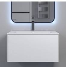 Тумба с раковиной Uperwood Parma Premium 65 подвесная, 1 ящик, матовая белая