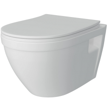 Унитаз подвесной Teymi Vitra T40804 с микрофлитом, безободковый, белый