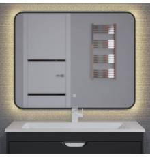 Зеркало Uperwood Modul 100х80, с подсветкой, с подогревом, теплая подсветка, черное
