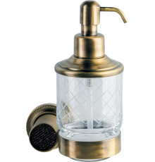 Дозатор Boheme Royal Cristal Black Br подвесной, бронза