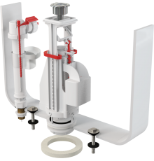 Механизм смыва для бачка AlcaPlast SA08ASK 1/2" CHROM