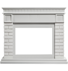 Портал Firelight Bricks 25 камень белый, белая эмаль