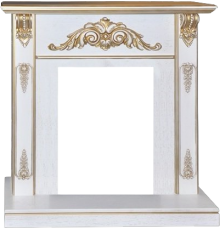 Портал Real Flame Anita WTG 35581 белый дуб, золотая патина
