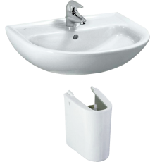 Раковина Laufen Pro 8.1095.3.000.104.1 с полупьедесталом