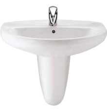 Раковина Roca Victoria 32739300Y 56 см, с полупьедесталом