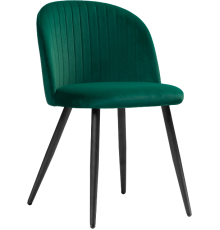 Стул Woodville Gabi 1 dark green, ножки black
