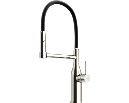 Смеситель для кухни Sancos Pride SC4011BNG с гибким изливом, нержавеющая сталь