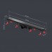 W02SC-P11-080-01BM Трап для душа линейный, универсальный затвор Cut Gradient, 80 см