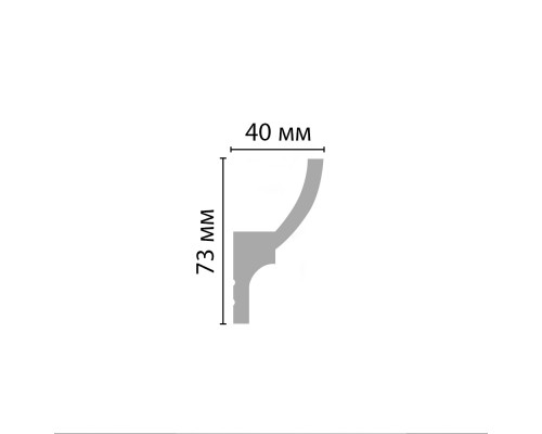 Плинтус потолочный под подсветку DECOMASTER D501 ДМ (73*40*2000 мм) Плинтус потолочный под подсветку DECOMASTER D501 ДМ (73*40*2000 мм)