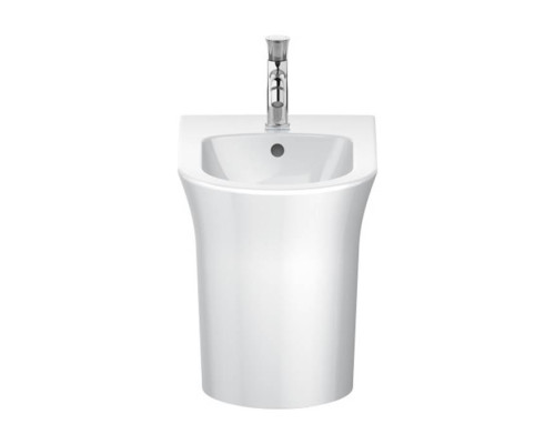 Duravit White Tulip Биде напольное 37x58х42 см, с переливом, с 1 отв., цвет: белый. 2293100000