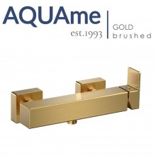 Смеситель для душа AQUAme Savona шлифованное золото AQM6813BG