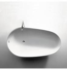 Agape Spoon XL Ванна отдельностоящая 180.9x97.2x49 см, цвет: белый/светло-серый. AVAS0916ZL