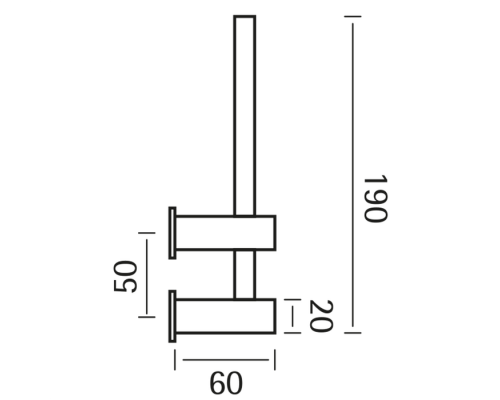 CISAL Xion Держатель для запасного рулона, подвесной, цвет: нержавеющая сталь. XI090410D1