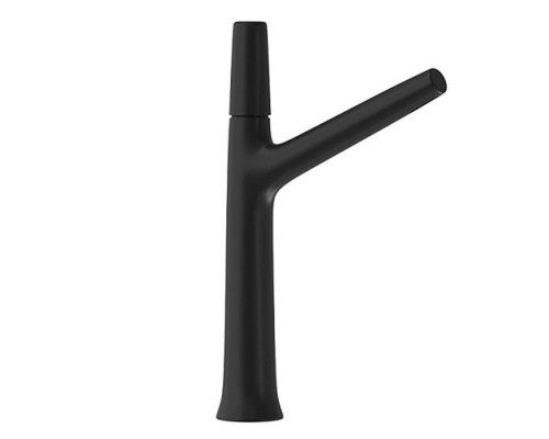 Cisal Vita Смеситель для раковины, 1 отв., высокий, цвет: черный матовый. VI00354440 Cisal Vita Смеситель для раковины, 1 отв., высокий, цвет: черный матовый. VI00354440