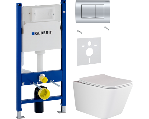 Комплект Унитаз подвесной Ceramicanova Metric Rimless CN3007 с микролифтом, безободковый + Шумоизоляция Geberit 156.050.00.1 + Инсталляция Duofix Delta 458.163.21.1 с кнопкой смыва, хром Комплект Унитаз подвесной Ceramicanova Metric Rimless CN3007 с микролифтом, безободковый + Шумоизоляция Geberit 156.050.00.1 + Инсталляция Duofix Delta 458.163.21.1 с кнопкой смыва, хром