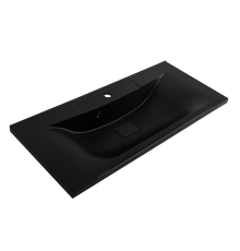 Мебельная раковина BelBagno BB1000/445-LV-ART-PR-NERO черная матовая